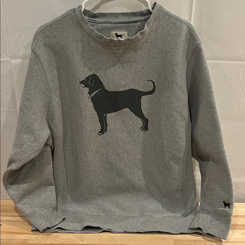 The Black Dog Charcoal Sweatshirt with Iconic Silhouette